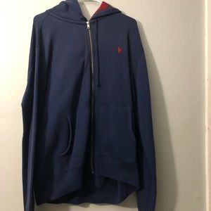 Polo full zip flannel hood!